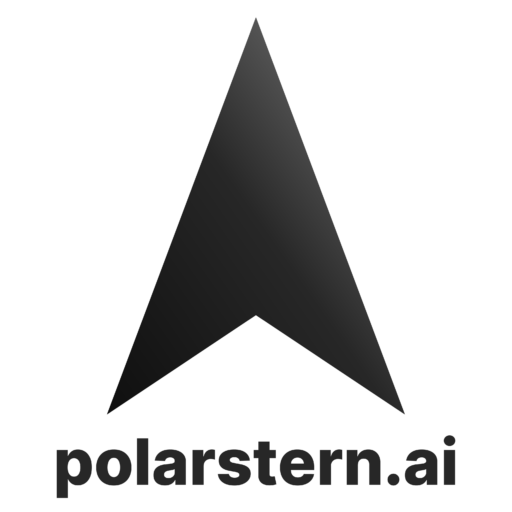 schwarzes polarstern.ai Logo