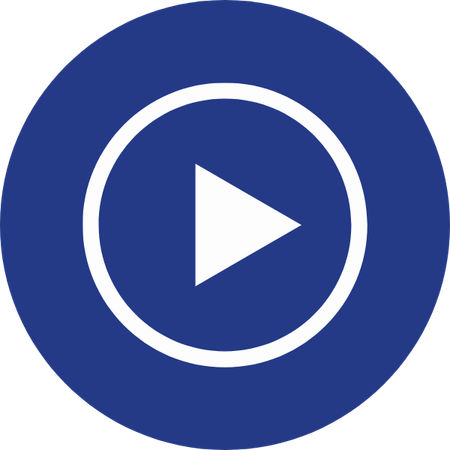 Blaues play Symbol